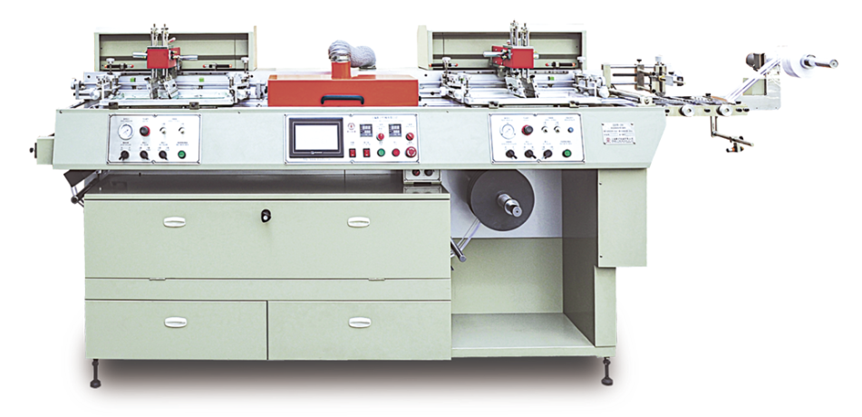 Silk screen label printing machine