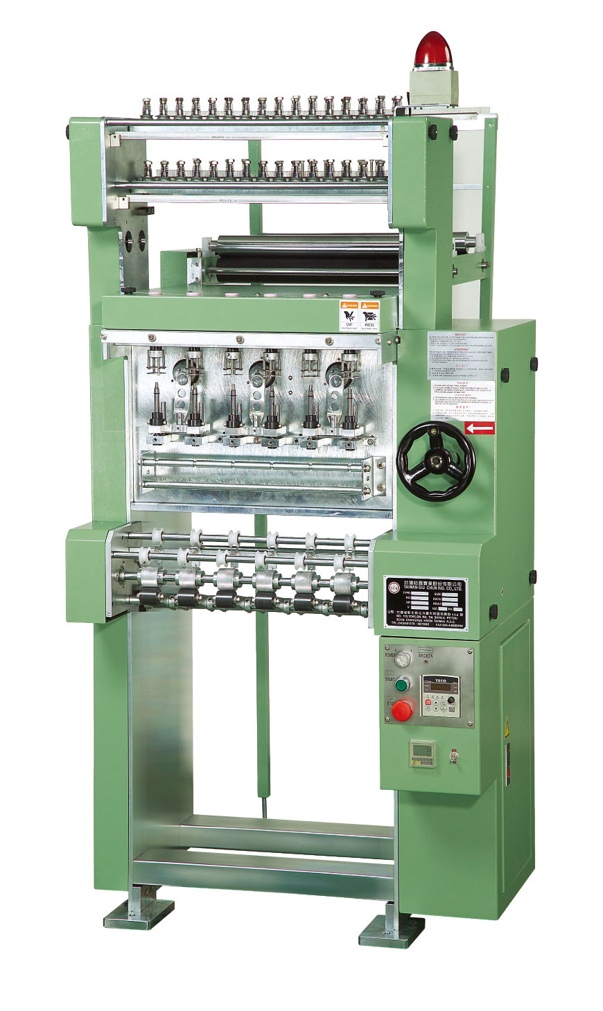 Electronic lace and band crochet knitting machine